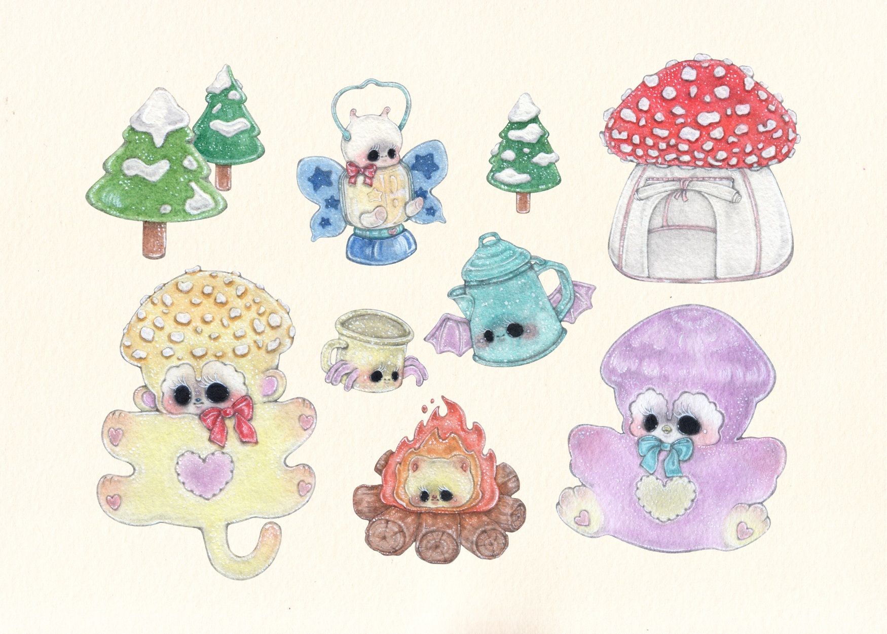 Kawaii Winter Friends 